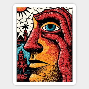 The Inner Citadel | Surreal Art of the Human Mind Magnet